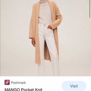 Mango sweater coat